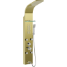 Mexen Adrox shower panel with spout, gold - 7613-04-50