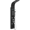 Mexen Adrox shower panel with spout, black - 7613-04-70