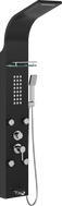 Mexen Adrox shower panel with spout, black - 7613-04-70