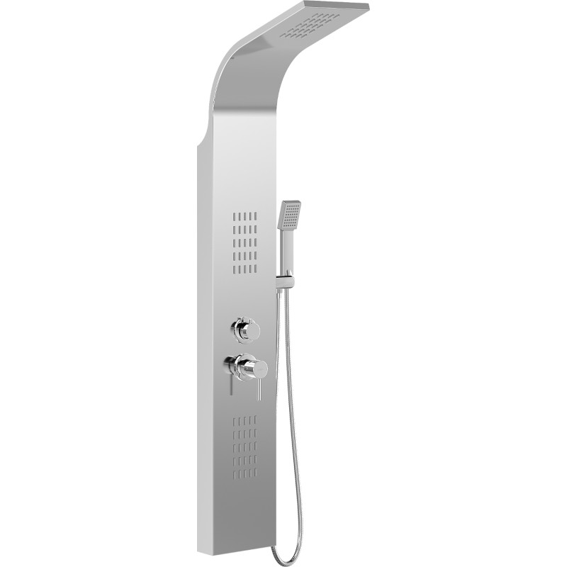 Mexen Taro shower panel, chrome - 7614-03-00