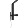 Mexen Strit shower panel, black - 7625-02-70