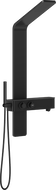 Mexen Strit shower panel, black - 7625-02-70