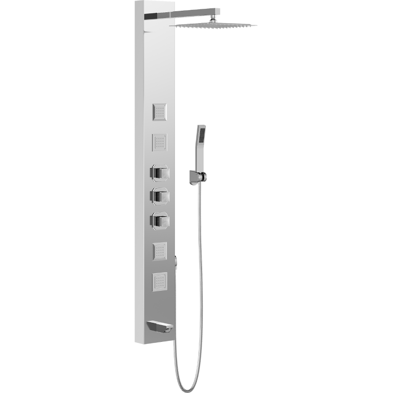 Mexen Orco shower panel, chrome - 7607-03-00