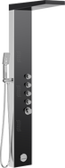 Mexen Damon shower panel with spout, black/chrome - 7623-04-71