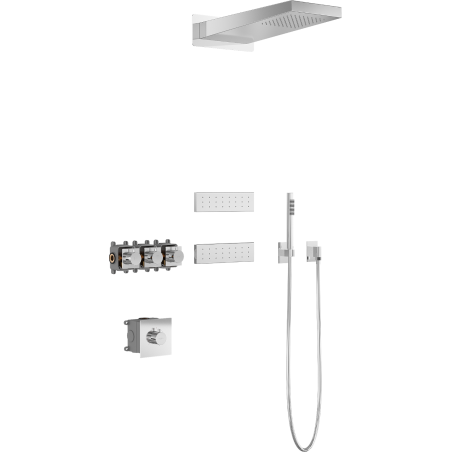 Mexen Fall concealed shower set, chrome - 7602-04-00