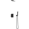 Mexen Salto concealed shower set, black - 7604-02-70