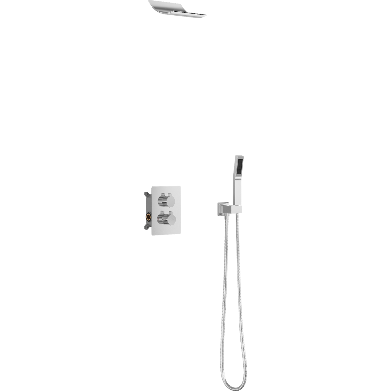 Mexen Salto concealed shower set, chrome - 7604-02-00