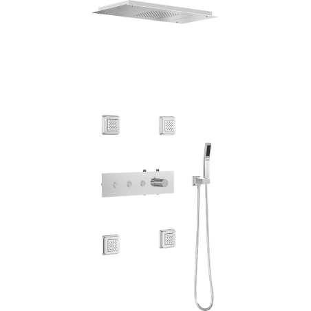 Mexen Soler concealed shower set, chrome - 7601-04-00