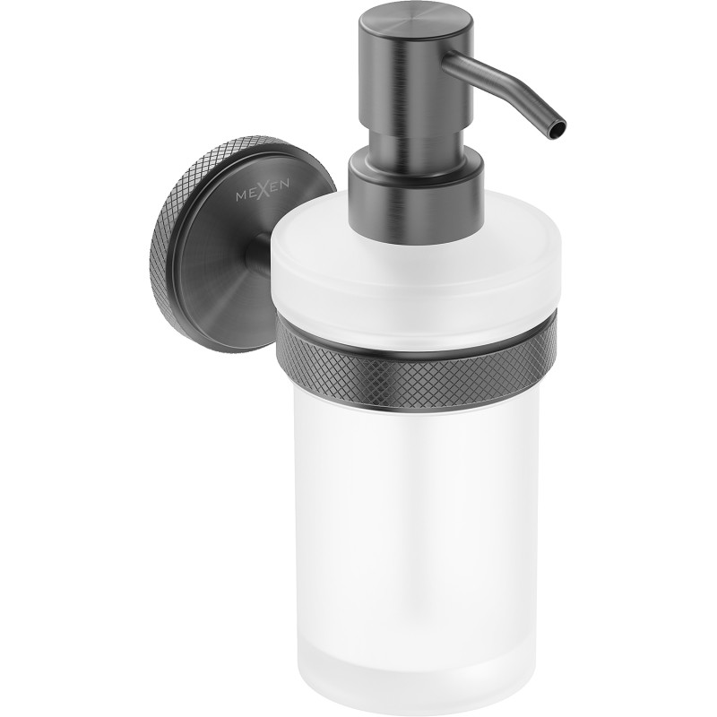 Mexen Gravo soap dispenser, brushed gun gray - 70A93058-66