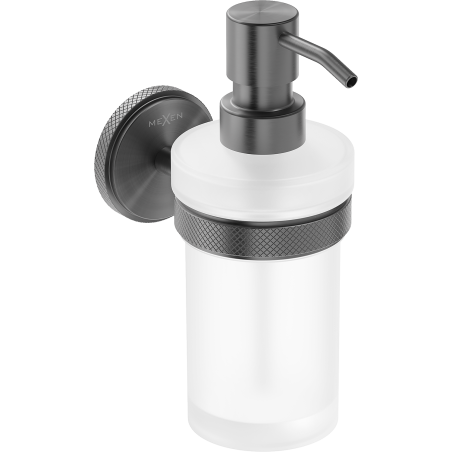 Mexen Gravo soap dispenser, brushed gun gray - 70A93058-66