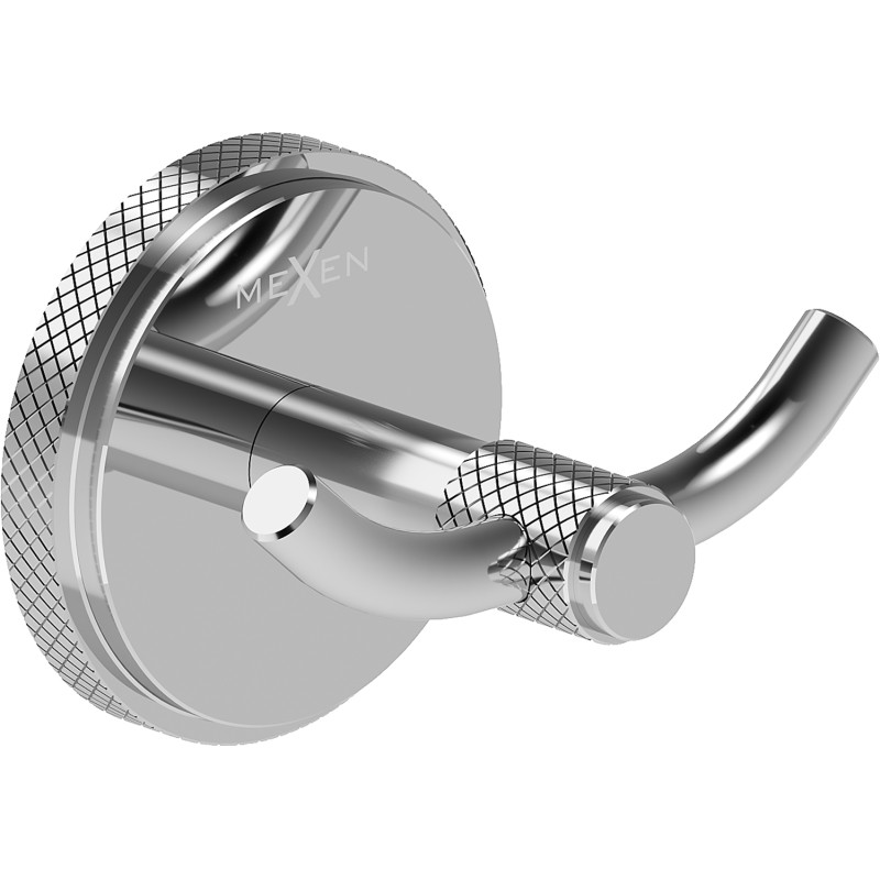 Mexen Gravo double towel hook, chrome - 70A93012-00