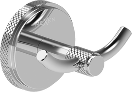 Mexen Gravo double towel hook, chrome - 70A93012-00