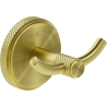 Mexen Gravo double towel hook, brushed gold - 70A93012-55