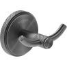 Mexen Gravo double towel hook, brushed gun gray - 70A93012-66