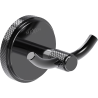 Mexen Gravo double towel hook, black chrome - 70A93012-73