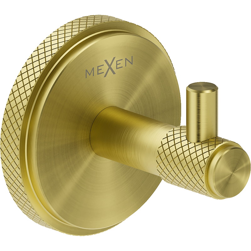 Mexen Gravo towel hook, brushed gold - 70A93011-55