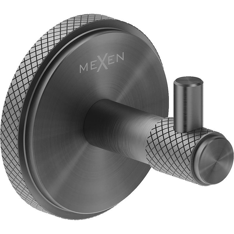 Mexen Gravo towel hook, brushed gun gray - 70A93011-66