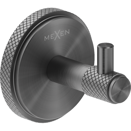 Mexen Gravo towel hook, brushed gun gray - 70A93011-66
