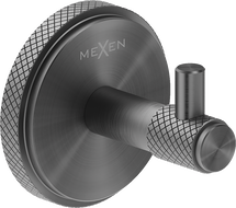 Mexen Gravo towel hook, brushed gun gray - 70A93011-66