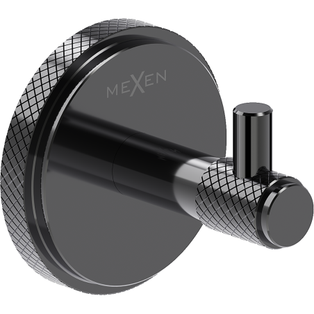 Mexen Gravo towel hook, black chrome - 70A93011-73