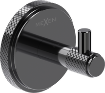 Mexen Gravo towel hook, black chrome - 70A93011-73