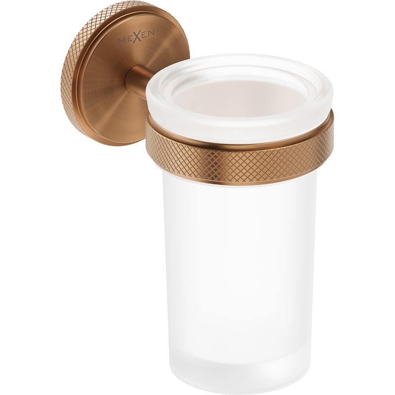 Mexen Gravo toothbrush holder, brushed copper - 70A93051-65