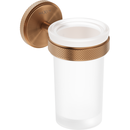Mexen Gravo toothbrush holder, brushed copper - 70A93051-65