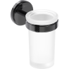 Mexen Gravo toothbrush holder, black chrome - 70A93051-73