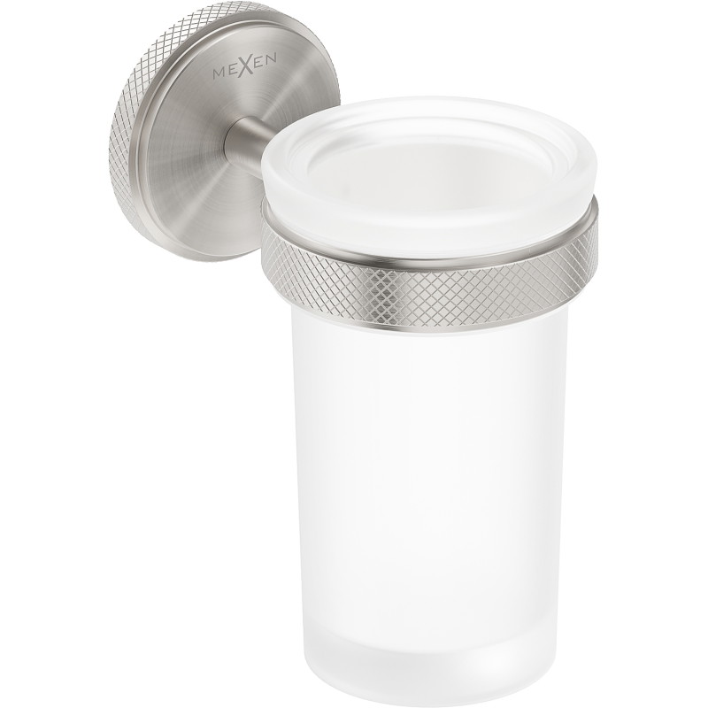 Mexen Gravo toothbrush holder, brushed nickel - 70A93051-97