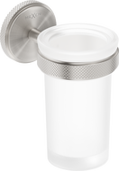 Mexen Gravo toothbrush holder, brushed nickel - 70A93051-97