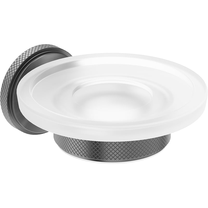 Mexen Gravo soap dish, brushed gun gray - 70A93055-66