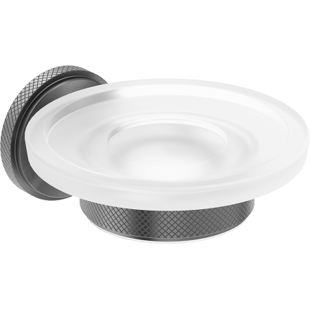 Mexen Gravo soap dish, brushed gun gray - 70A93055-66