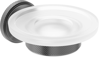 Mexen Gravo soap dish, brushed gun gray - 70A93055-66