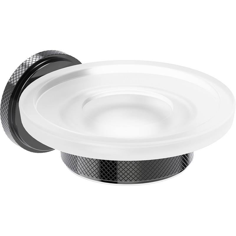 Mexen Gravo soap dish, black chrome - 70A93055-73