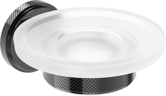 Mexen Gravo soap dish, black chrome - 70A93055-73