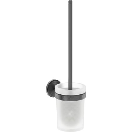 Mexen Gravo toilet brush, brushed gun gray - 70A93071-66