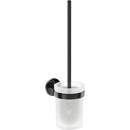 Mexen Gravo toilet brush, black chrome - 70A93071-73