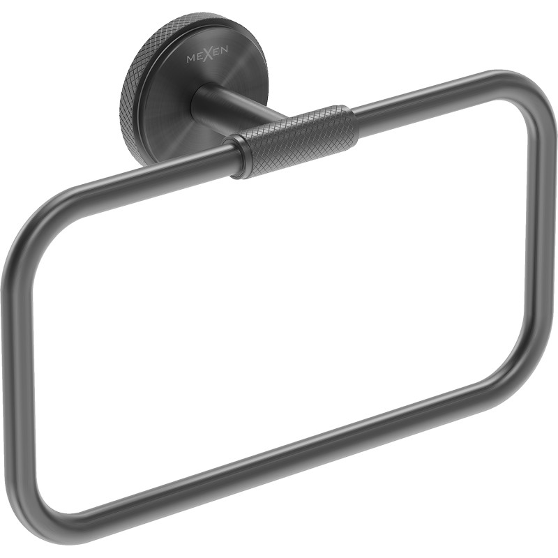 Mexen Gravo towel rack, brushed gun gray - 70A93031-66