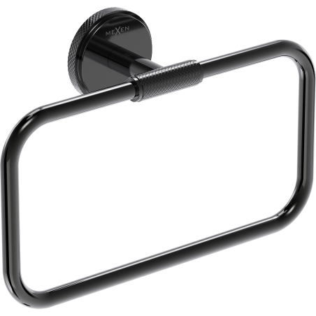 Mexen Gravo towel rack, black chrome - 70A93031-73