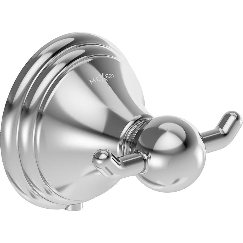 Mexen Lusso double towel hook, chrome - 70A16812-00