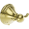 Mexen Lusso double towel hook, gold - 70A16812-50