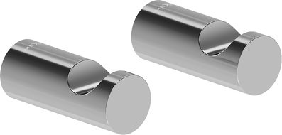 Mexen Loop towel hook (2 pcs), chrome - 70A71010-00