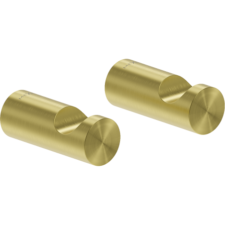 Mexen Loop towel hook (2 pcs), brushed gold - 70A71010-55