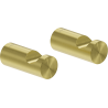 Mexen Loop towel hook (2 pcs), brushed gold - 70A71010-55