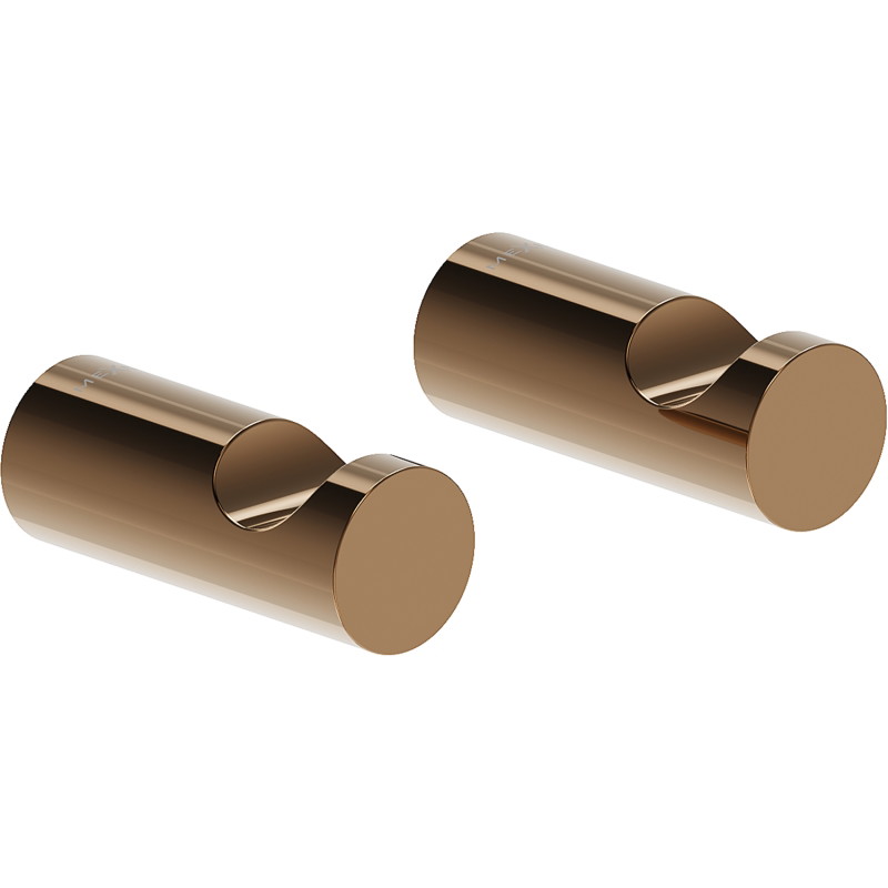 Mexen Loop towel hook (2 pieces), rose gold - 70A71010-60