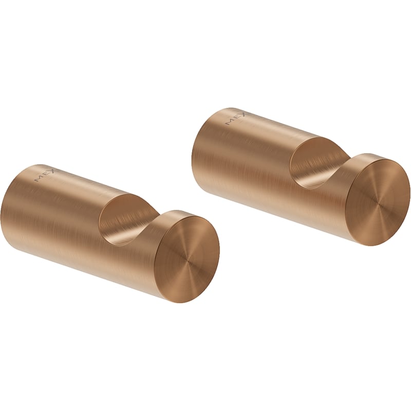 Mexen Loop towel hook (2 pcs), brushed copper - 70A71010-65