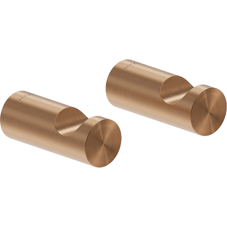 Mexen Loop towel hook (2 pcs), brushed copper - 70A71010-65