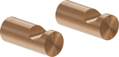 Mexen Loop towel hook (2 pcs), brushed copper - 70A71010-65