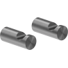 Mexen Loop towel hook (2 pcs), brushed gun gray - 70A71010-66