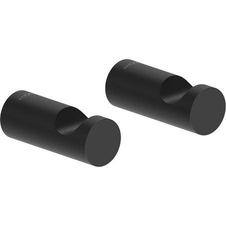 Mexen Loop towel hook (2 pcs), black - 70A71010-70
